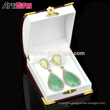 Latest simple style earrings cheap custom fine earrings with gift box